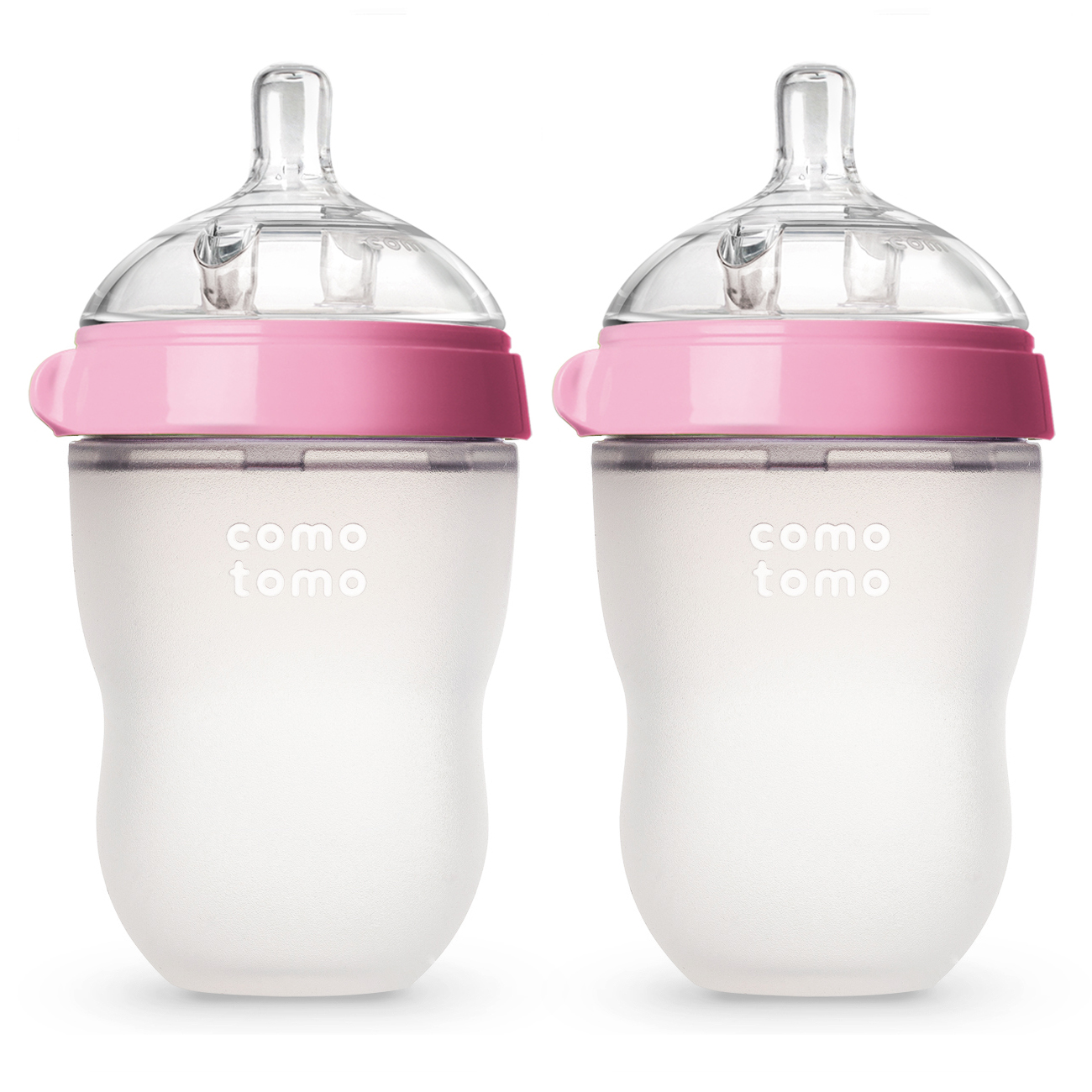 Каталог Набор из 2х бутылочек для кормления Comotomo - Розовые (250 мл .